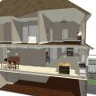 cut away of house